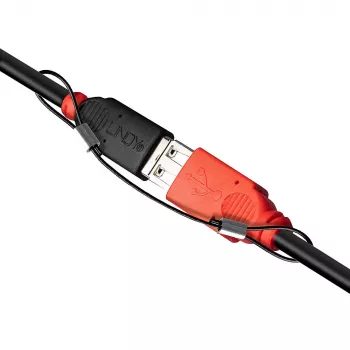 Supporti per adattatori cavo Lindy – confezione da 4, 0,15 m, poliammide, acciaio inox, nero
