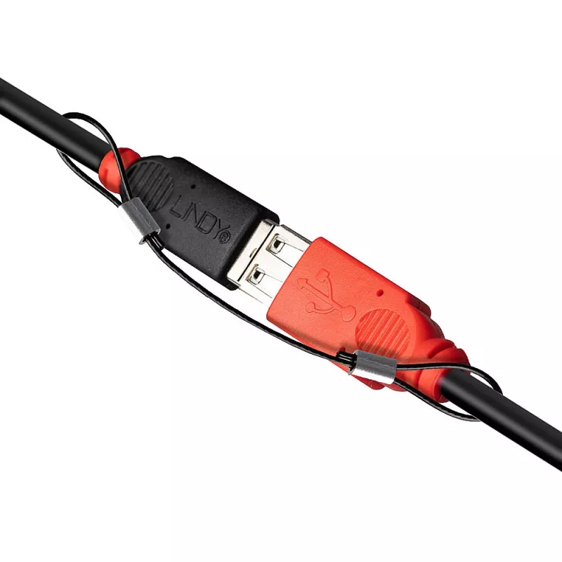 Supporti per adattatori cavo Lindy – confezione da 4, 0,15 m, poliammide, acciaio inox, nero