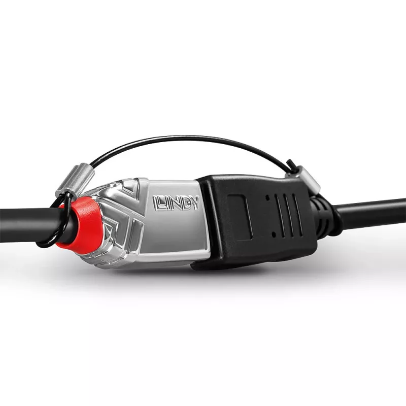 Supporti per adattatori cavo Lindy – confezione da 4, 0,15 m, poliammide, acciaio inox, nero