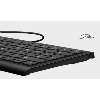KeySonic KSK-5010ELC (DE) tastiera per casa USB QWERTZ tedesco nero