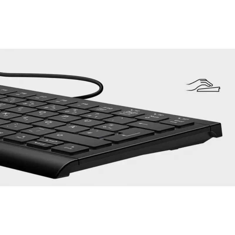KeySonic KSK-5010ELC (DE) tastiera per casa USB QWERTZ tedesco nero
