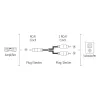 Cavo audio Hama 00205097 5m RCA 2 x RCA connettore maschio placcato oro nero