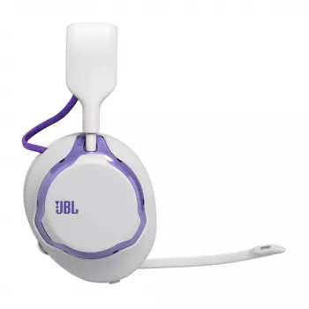 Cuffie JBL Quantum 650 — Bluetooth senza filo, USB-C, circumaurali, padiglione, bianche, 20–20000 Hz