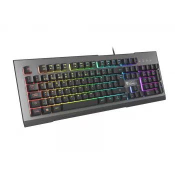Tastiera gaming GENESIS Rhod 500 RGB USB QWERTY portoghese nero, argento