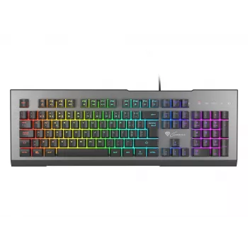 Tastiera gaming GENESIS Rhod 500 RGB USB QWERTY portoghese nero, argento