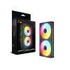 COUGAR Unity240-FB ventola singola 240 ARGB PWM reversed con design a cavo stream, nero