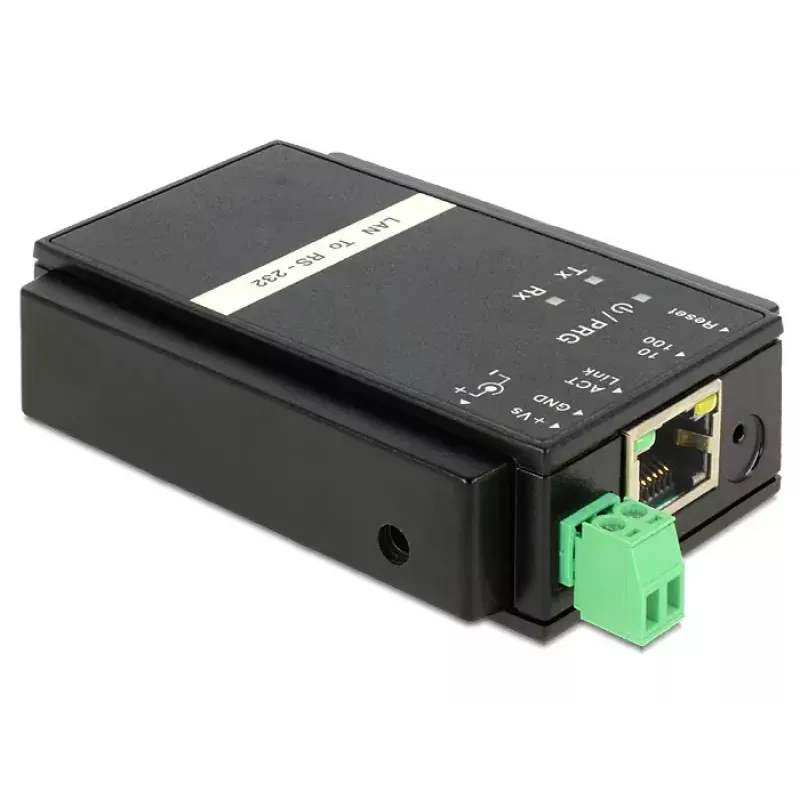 Delock 62504 Convertitore da Ethernet LAN (TCP/IP) a seriale RS-232