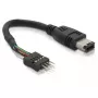 Cavo FireWire DeLOCK 82379 0,016 m nero connettore maschio/connettore maschio