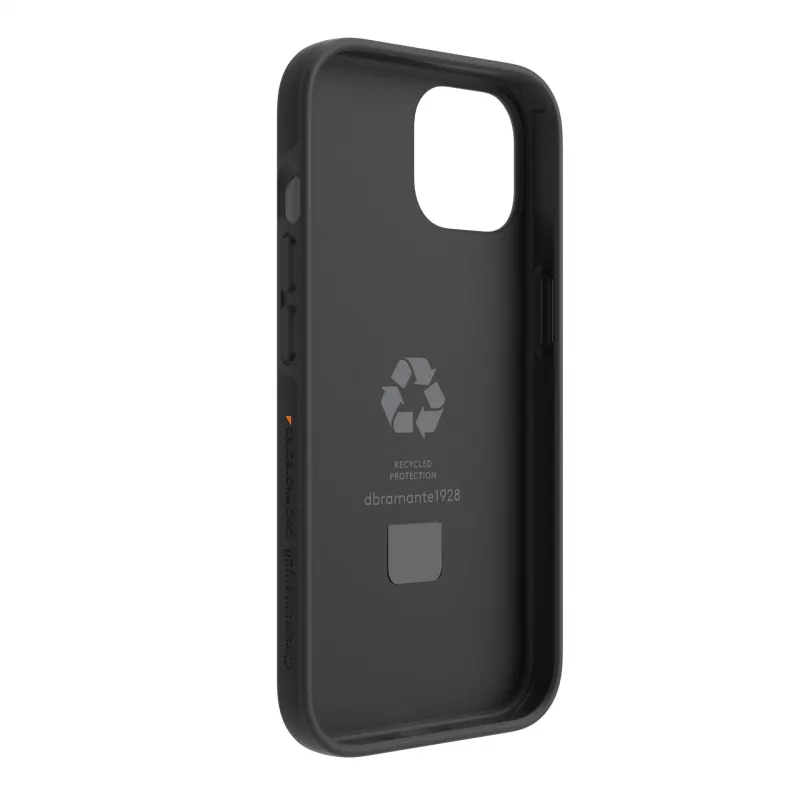 Custodia protettiva dbramante1928 Iceland Ultra D3O MS Kick per iPhone 17e/16e/15/14/13, 15,5 cm (6,1 inch), nero