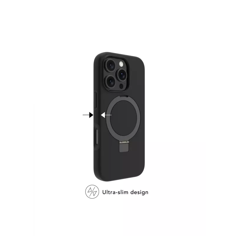 Custodia protettiva dbramante1928 Iceland Ultra D3O MS Kick per iPhone 17e/16e/15/14/13, 15,5 cm (6,1 inch), nero