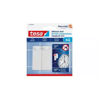 Gancio universale TESA 77763 per interni bianco 2 pz.