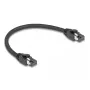 Cavo di rete RJ45 DeLOCK Cat.8.1 S/FTP 25 cm 40 Gbit/s nero