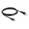 Lettore di codici a barre USB DeLOCK 1D e 2D con filo per montaggio fisso