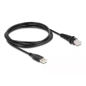 Lettore di codici a barre USB DeLOCK 1D e 2D con filo per montaggio fisso