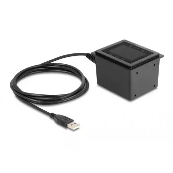 Lettore di codici a barre USB DeLOCK 1D e 2D con filo per montaggio fisso