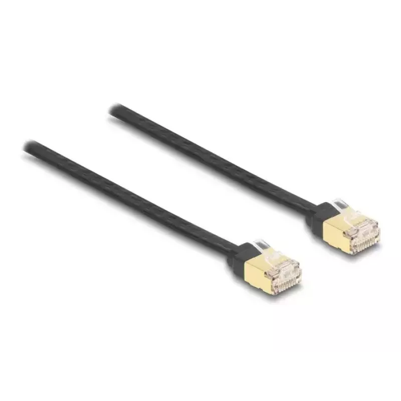 Cavo avvolgibile RJ45 DeLOCK Cat.6A STP 1,5 m nero giallo