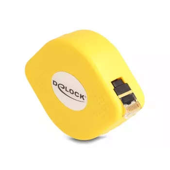Cavo avvolgibile RJ45 DeLOCK Cat.6A STP 1,5 m nero giallo