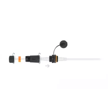 Connettore per cavi RJ-45/RJ-45 DeLOCK 86700 nero arancione
