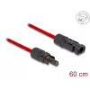 Cavo DeLOCK DL4 solare piatto maschio a femmina 60 cm rosso 3,3 mm²