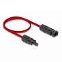 Cavo DeLOCK DL4 solare piatto maschio a femmina 60 cm rosso 3,3 mm²