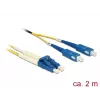 Cavo in fibra ottica DeLOCK 84610 2m LC SC giallo