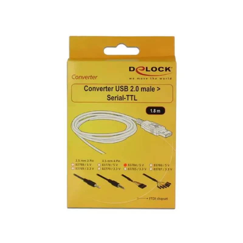 Cavo USB DeLOCK 1,8 m USB2.0-A/TTL 6 poli nero
