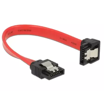 Cavo SATA DeLOCK 83976 0,1 m 7-pin nero rosso