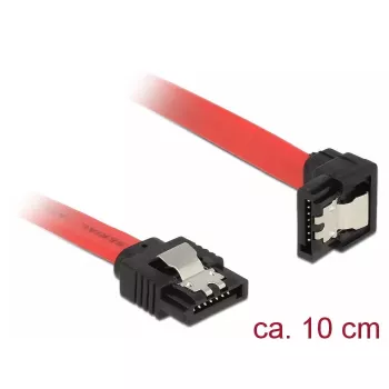 Cavo SATA DeLOCK 83976 0,1 m 7-pin nero rosso
