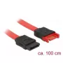 Cavo SATA DeLOCK 83956 1 m SATA 7 poli nero rosso