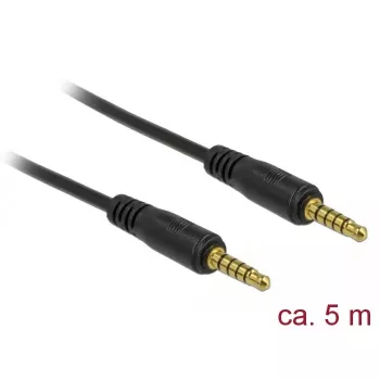 Cavo audio DeLOCK 85699 5m 3,5mm nero