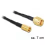 Cavo di segnale DeLOCK 88474 0,07m oro nero