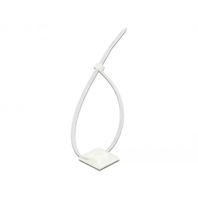 Montaggio per fascette DeLOCK 18834 bianco nylon 10 pezzi