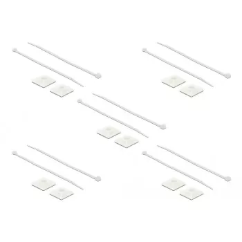 Montaggio per fascette DeLOCK 18834 bianco nylon 10 pezzi