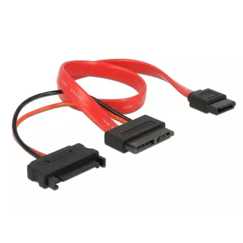 Cavo SATA DeLOCK 0,3 m rosso