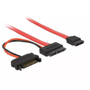Cavo SATA DeLOCK 0,3 m rosso