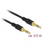 Cavo audio DeLOCK 85545 0,5 m 3,5 mm nero