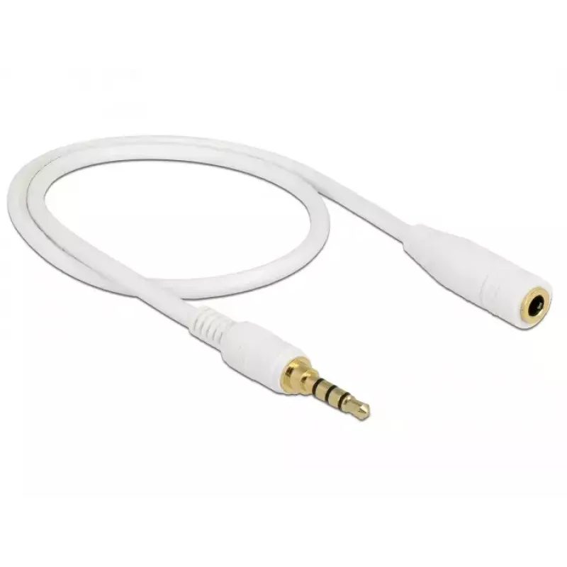 Cavo audio DeLOCK 85628 0,5 m 3,5 mm bianco