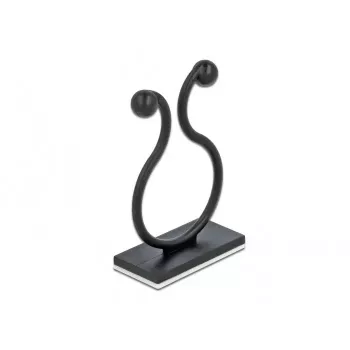 Ganci per cavi DeLOCK 60176 nero 10 pz.