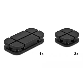 Supporto per cavi DeLOCK 18331 nero