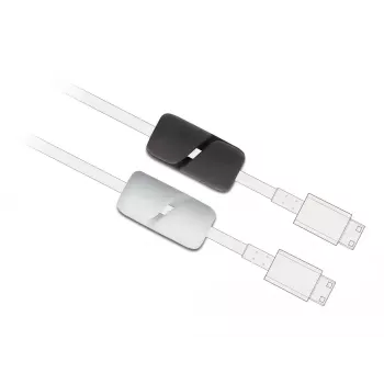 Fermacavi DeLOCK 18404 autochiudente adesivo 3 pz. nero bianco