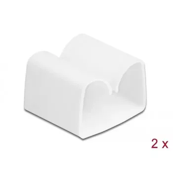 Fermacavi DeLOCK 18395 bianco 2 pz.