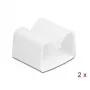 Fermacavi DeLOCK 18395 bianco 2 pz.