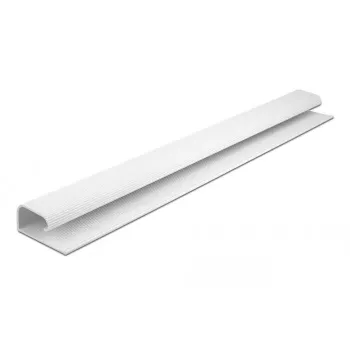 Canalina passacavi DeLOCK 20884 montaggio sottotavolo 57x25 mm 400 mm 2 pz. bianco