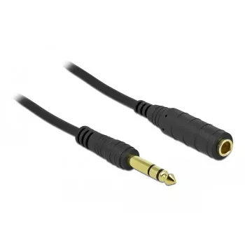 Prolunga jack stereo DeLOCK 86767 6,35 mm 5 m nero