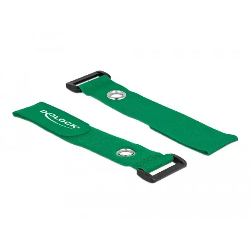 Fascette in velcro DeLOCK 19553 verde 280 mm 3 pz.
