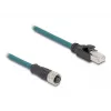 Cavo adattatore DeLOCK M12 codifica A femmina 8 poli su RJ45 maschio 50 cm