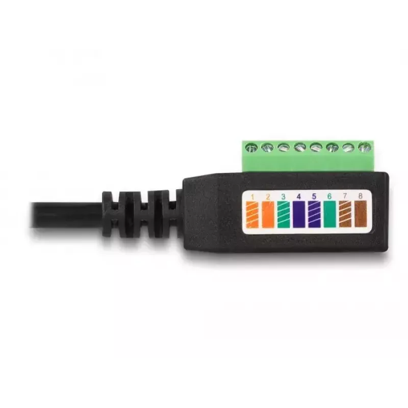 Cavo DeLOCK RJ45 Cat.5e femmina su adattatore morsettiera 21,5 cm