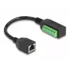 Cavo DeLOCK RJ45 Cat.5e femmina su adattatore morsettiera 21,5 cm