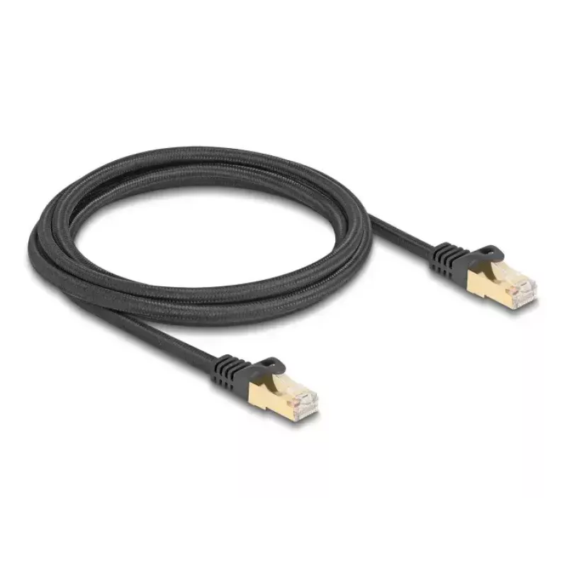 Cavo di rete DeLOCK RJ45 80318 maschio su maschio Cat.6A 2 m nero