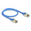 Cavo di rete DeLOCK RJ45 Cat.8.1 F/FTP sottile 0,5 m blu